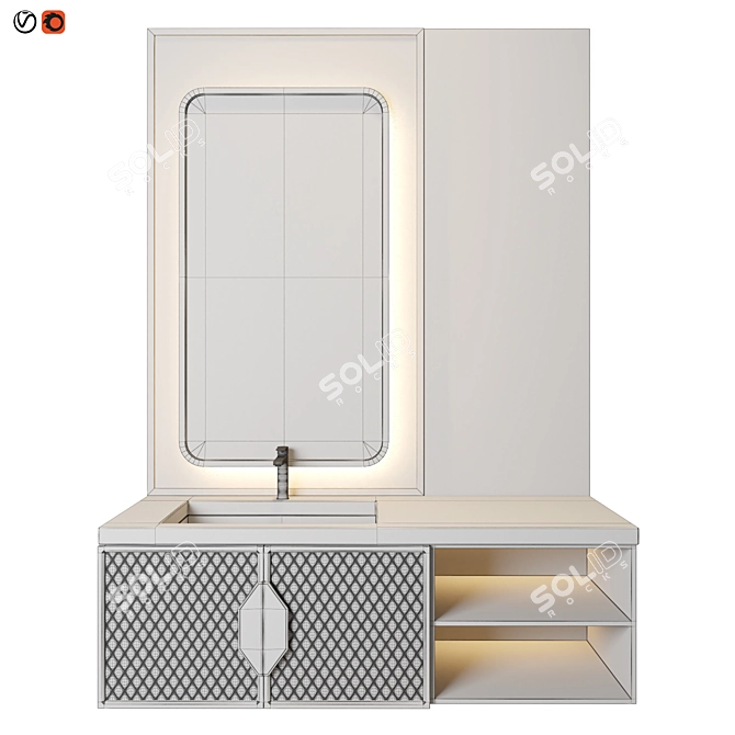 Luxury Bathroom 15: Elegant Design, High Quality 3D model image 2