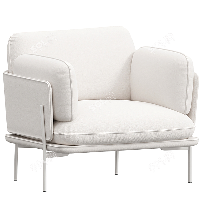 Heavenly Lounge Chair 3D model image 2