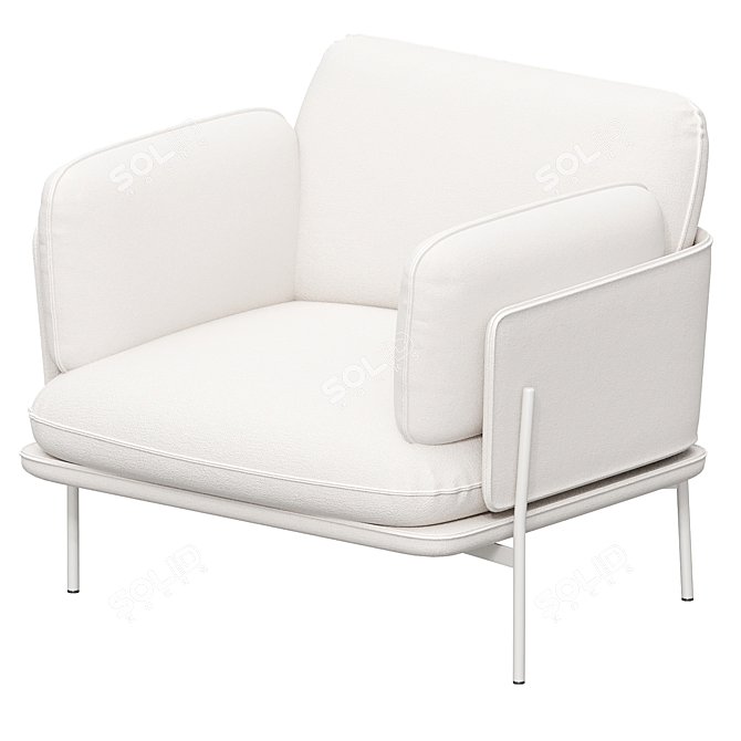 Heavenly Lounge Chair 3D model image 3