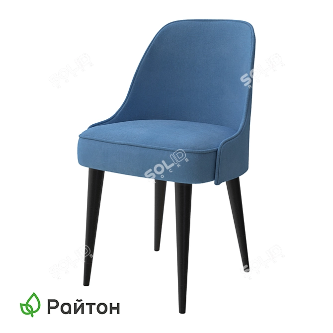 Compact and Stylish Chair for Comfortable Seating 3D model image 3