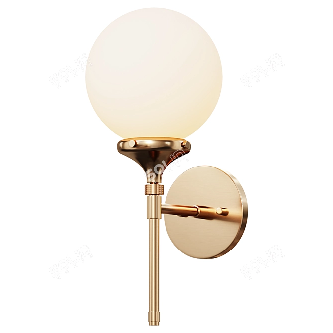 Title: Hillsborough Wall Sconce - Elegant Illumination for Your Walls 3D model image 1