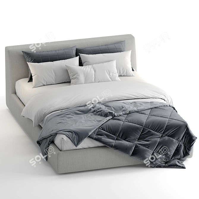 Modern Cello Storage Bed 3D model image 3