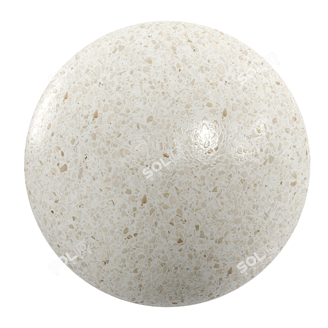 Venetian Terrazzo Marble PBR Texture 3D model image 1