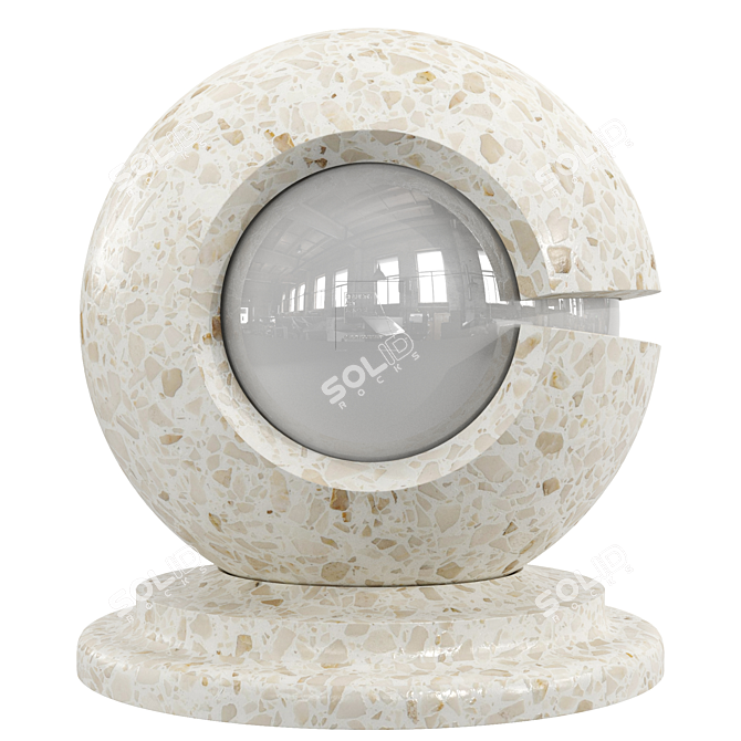 Venetian Terrazzo Marble PBR Texture 3D model image 3