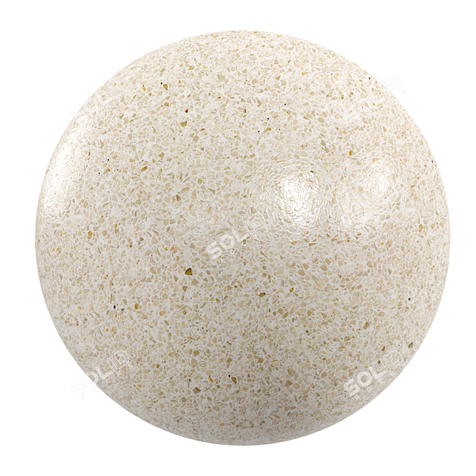 Venetian Terrazzo Marble | PBR Seamless Material 3D model image 1