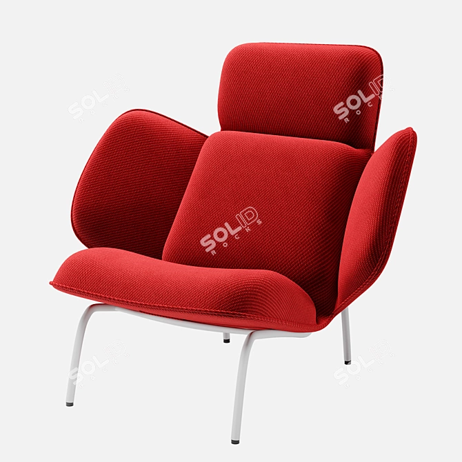 Cozy Embrace Chair 3D model image 1
