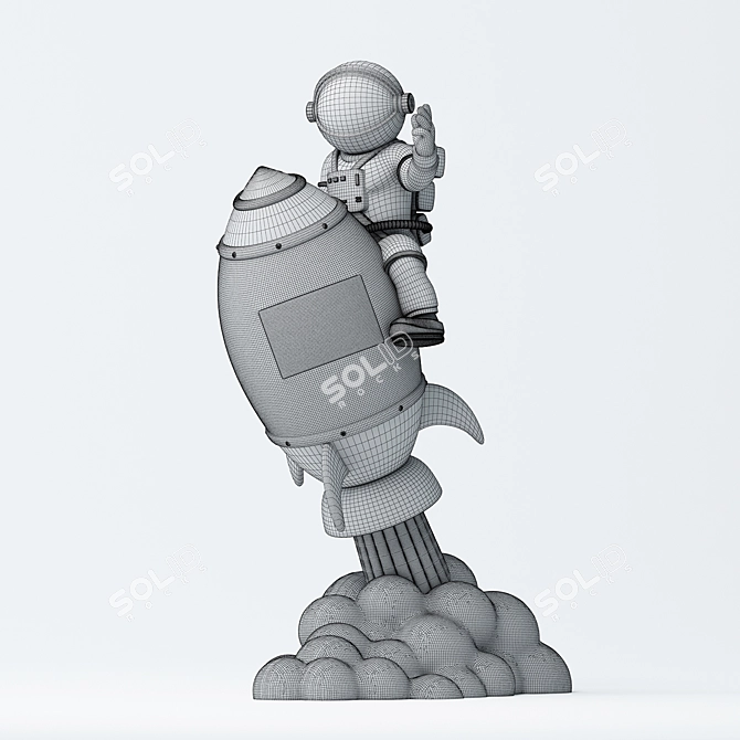 Cosmic Explorer Rocket: 3D Model 3D model image 2