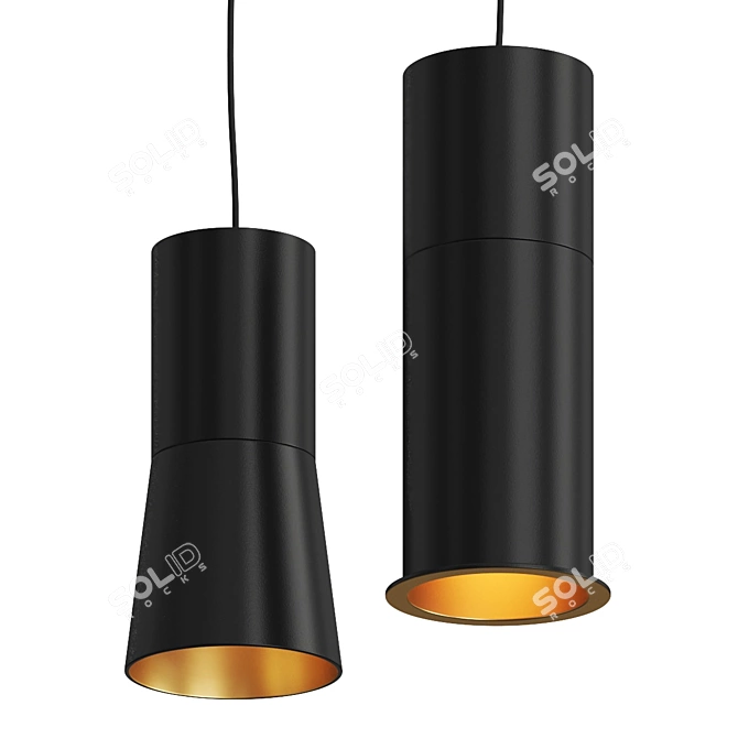 Cosmo Sentry Pendant Lamp Refined Elegance 3D model image 1