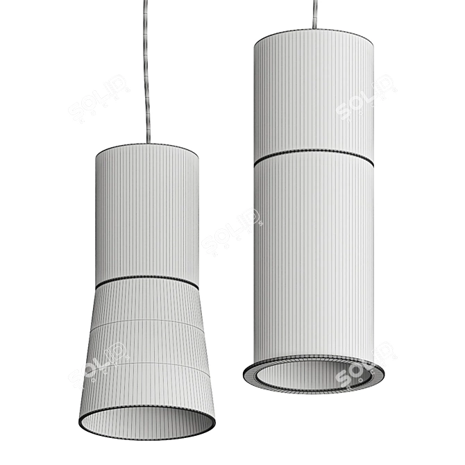 Cosmo Sentry Pendant Lamp Refined Elegance 3D model image 2