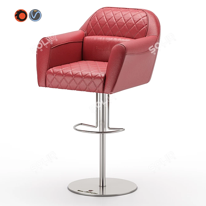 Imola Bar Chair: Luxury Design by Tonino Lamborghini 3D model image 4