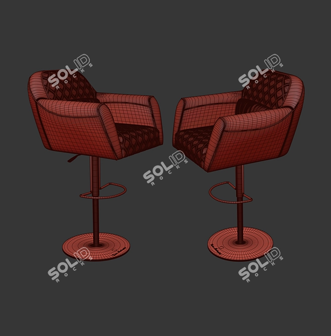 Imola Bar Chair: Luxury Design by Tonino Lamborghini 3D model image 5