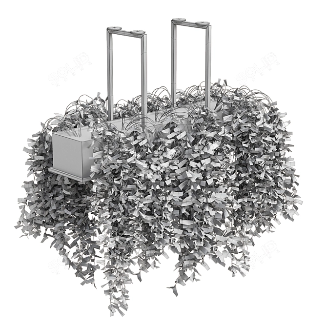 Metal Box Indoor Hanging Plants - Set 214 3D model image 5