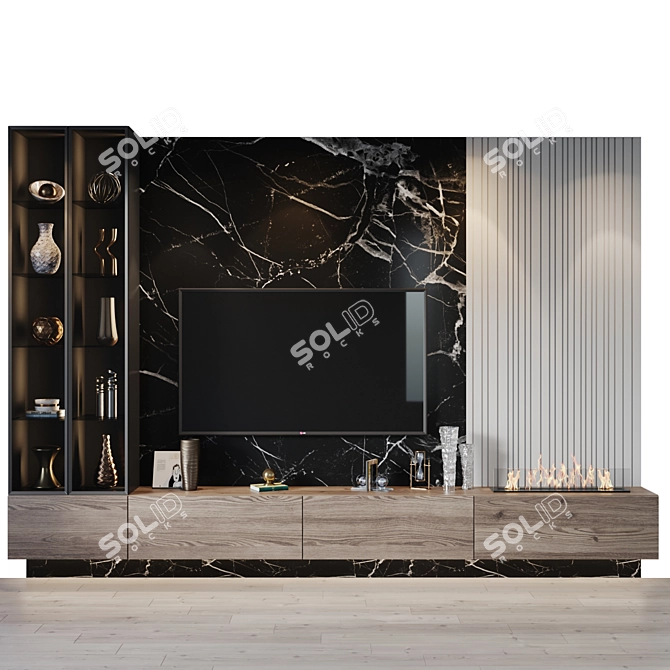 Title: Versatile TV Set with Multiple BRDF Options 3D model image 1