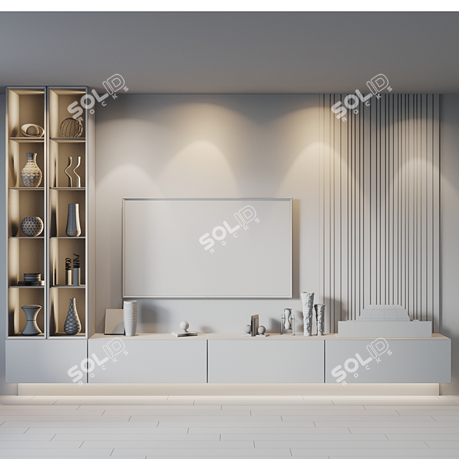 Title: Versatile TV Set with Multiple BRDF Options 3D model image 2