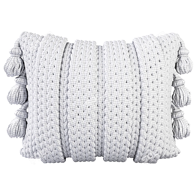 Cozy Knit Pillows 3D model image 3