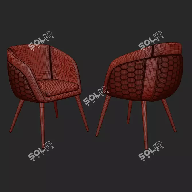 Luxury Vega Chair by Tonino Lamborghini 3D model image 5