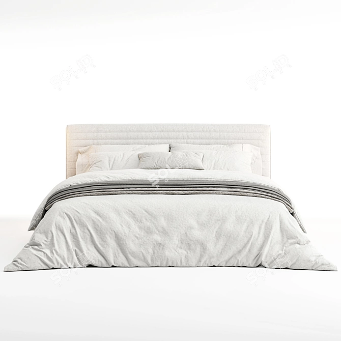 Title: Roger Modern Bed - Sleek Design 3D model image 2