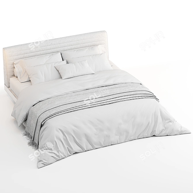 Title: Roger Modern Bed - Sleek Design 3D model image 4