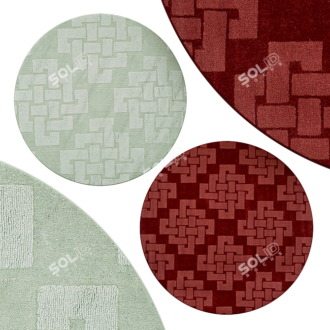 Elegant Circle Rugs | №275 3D model image 1