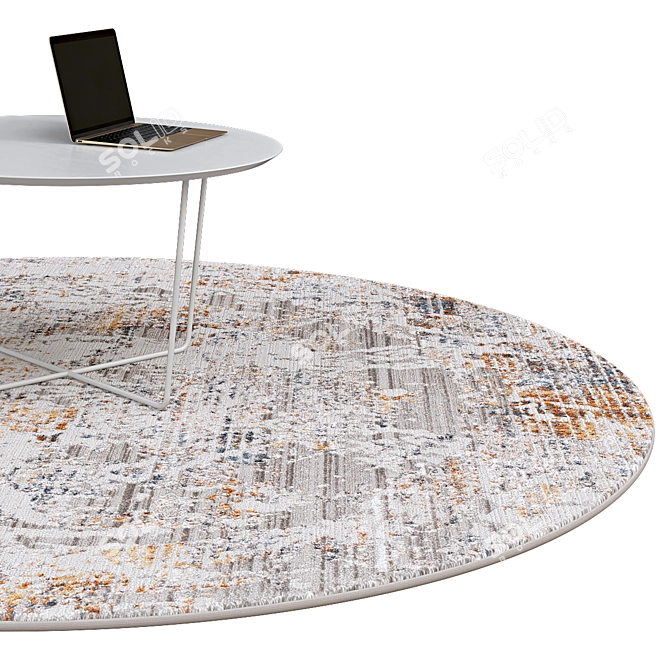 Elegant Circular Rugs | Limited Stock 3D model image 2