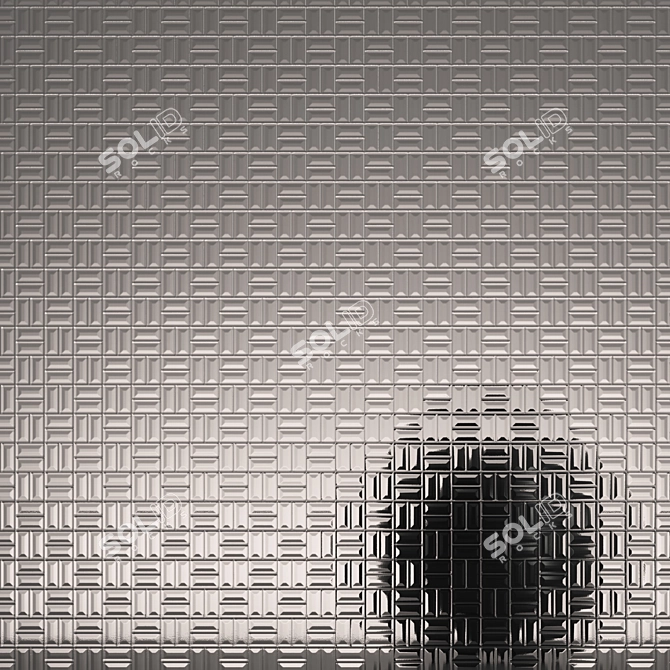 Fluted Glass Set - 10 Pieces 3D model image 3