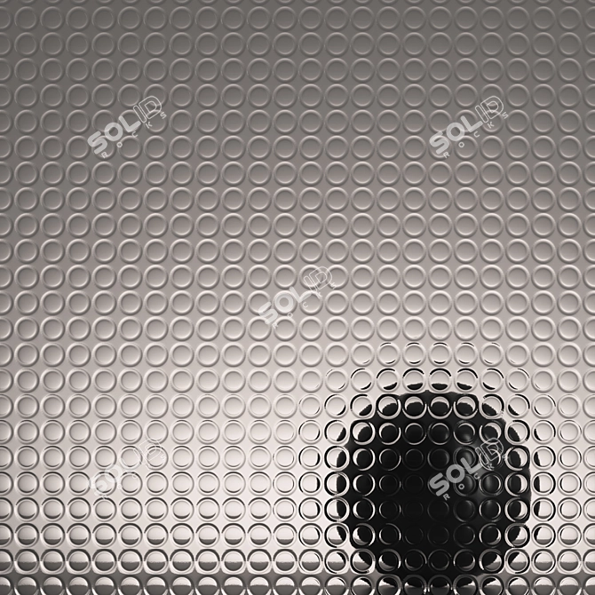 Fluted Glass Set - 10 Pieces 3D model image 4