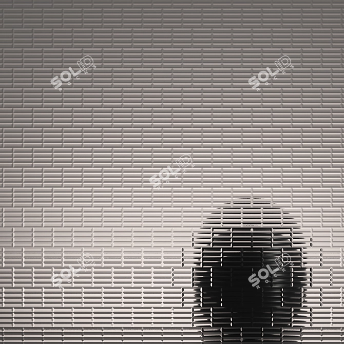 Fluted Glass Set - 10 Pieces 3D model image 5