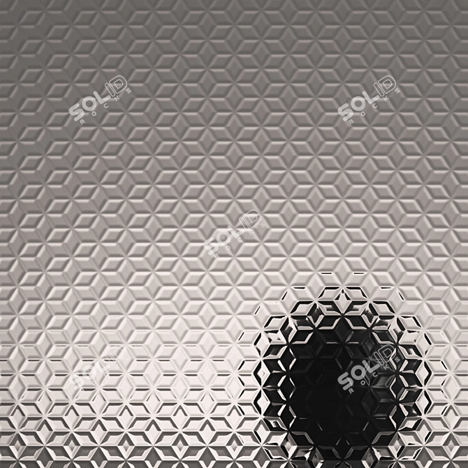 Fluted Glass Set - 10 Pieces 3D model image 6