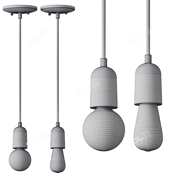 Globe Electric 60614 Pendant - Stylish Lighting Solution 3D model image 2