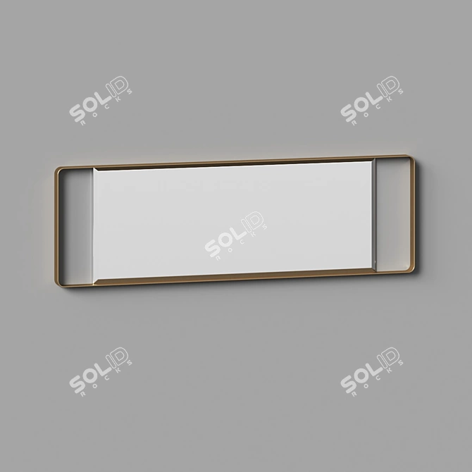 Eshom Mirror: Stylish Shadow Box Accent 3D model image 2