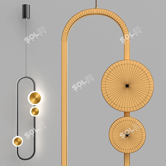 LAKKA Modern Design Lamp 3D model image 2