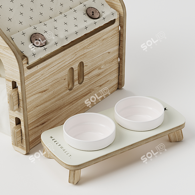 Title: Pet Haven Set - Wien & Toscana White 3D model image 3