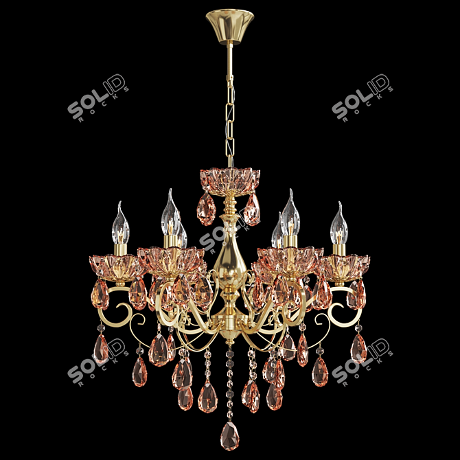 Luxury Eurosvet Escada Pendant Chandelier 3D model image 3