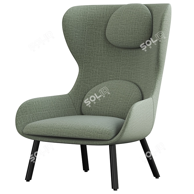 Modern Al Myra 682 Armchair 3D model image 3