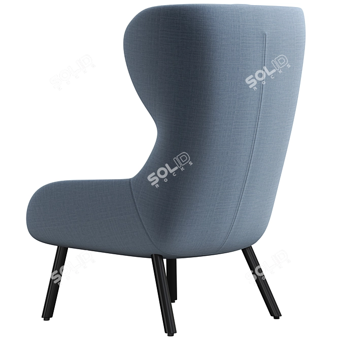 Modern Al Myra 682 Armchair 3D model image 5