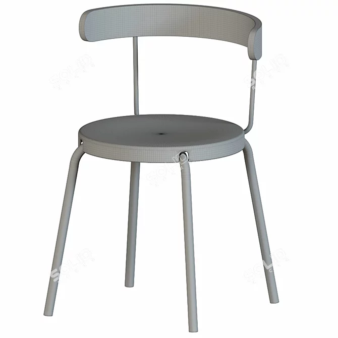  Modern Anthracite YNGVAR Chair 3D model image 2