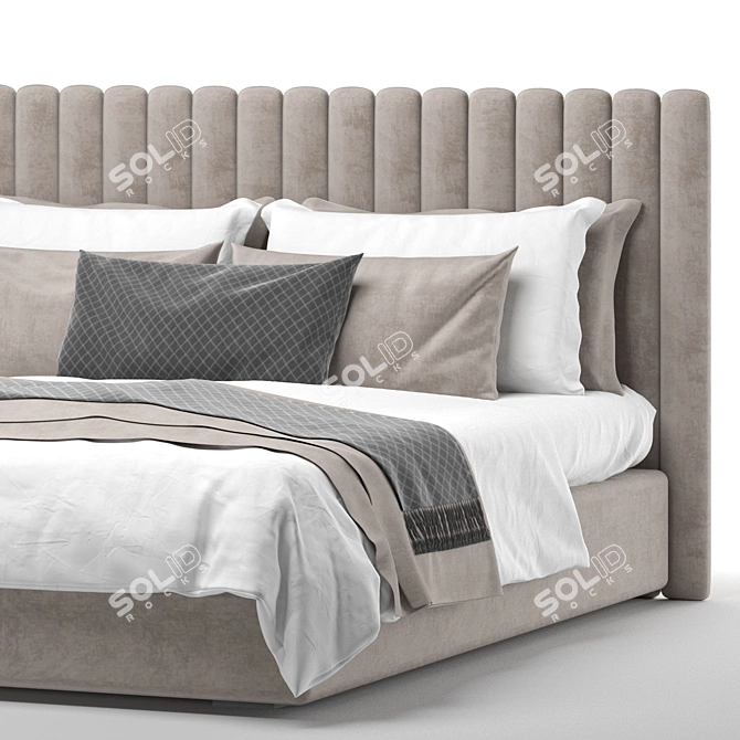 Gakona Ottoman Bed: Stylish and Functional 3D model image 2