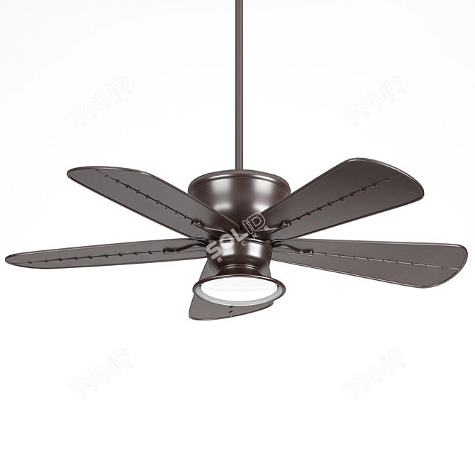  Modern Ceiling Fan with Light 3D model image 2