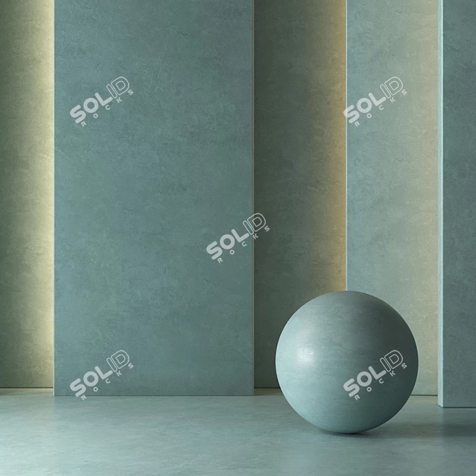 Elegant Plaster Pattern (Seamless 4K) 3D model image 7