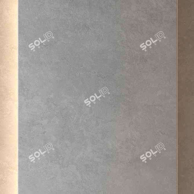 Elegant Plaster Pattern (Seamless 4K) 3D model image 8