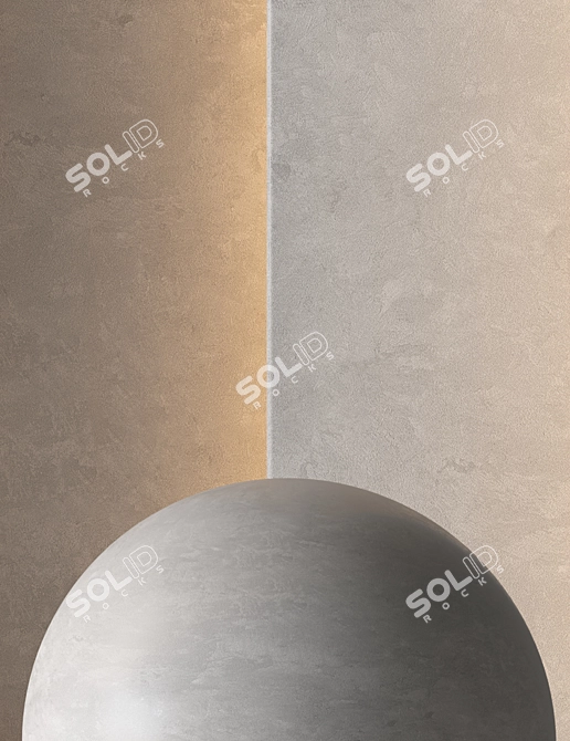 Elegant Plaster Pattern (Seamless 4K) 3D model image 9