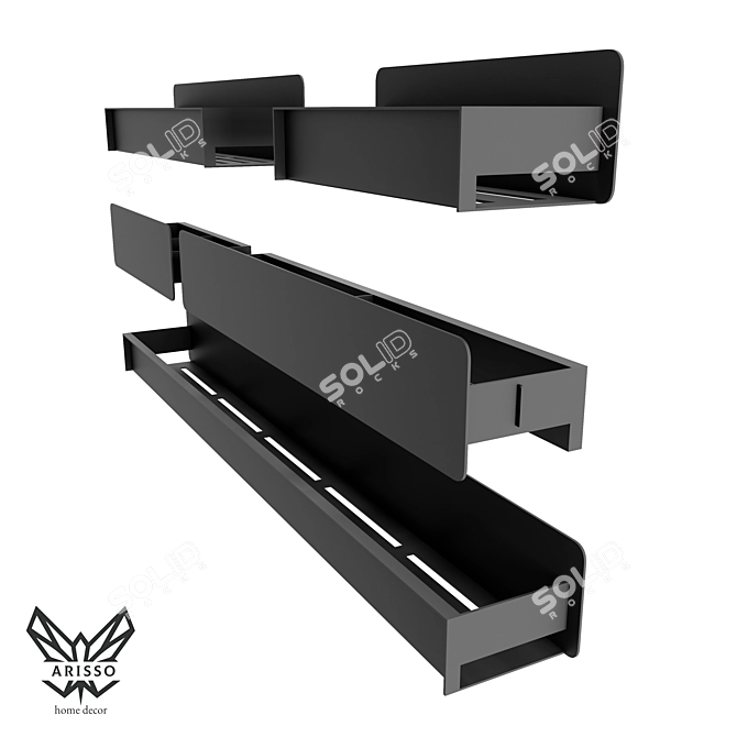 Arisso Fly Bathroom Shelf: Stylish and Customizable 3D model image 5