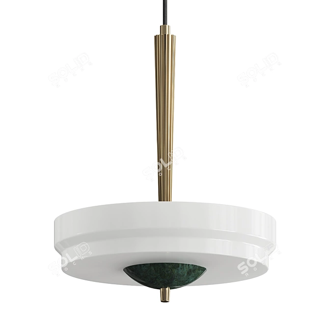 Sleek Cosmo Pendant Lamp 3D model image 1