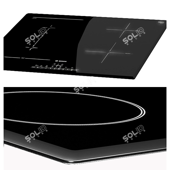 Bosch Induction Hobs Set 3D model image 2