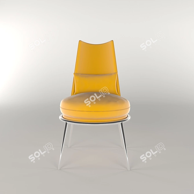 Elegant AURORA Armchair: Luxury meets comfort 3D model image 2