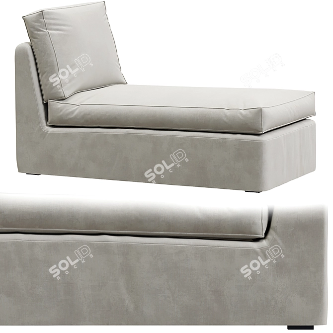 Modern and Comfortable KIVIK Chaise 3D model image 1