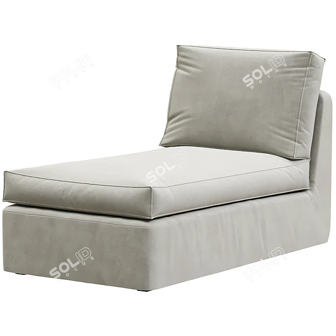 Modern and Comfortable KIVIK Chaise 3D model image 2