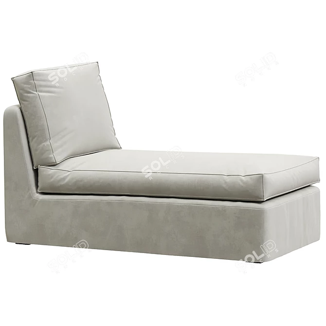 Modern and Comfortable KIVIK Chaise 3D model image 3