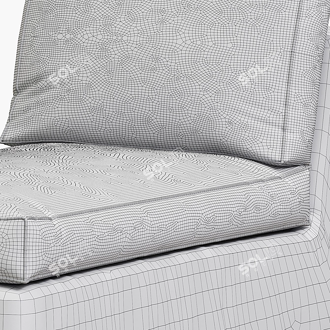 Modern and Comfortable KIVIK Chaise 3D model image 5