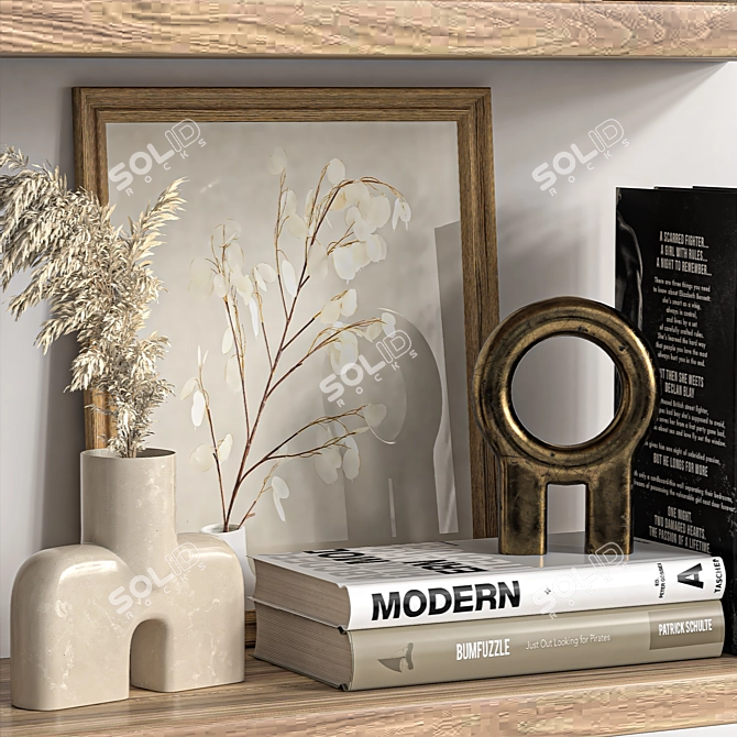 Elegant 16-Piece Decor Set 3D model image 4